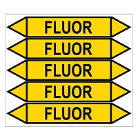 Značení potrubí, fluor